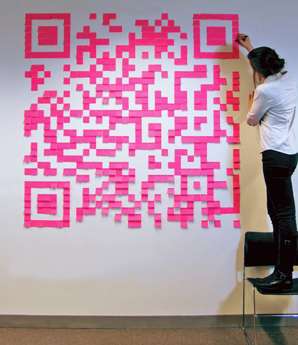 10-ideias-para-decorar-a-parede-com-post-its-10 Decoração com post-its