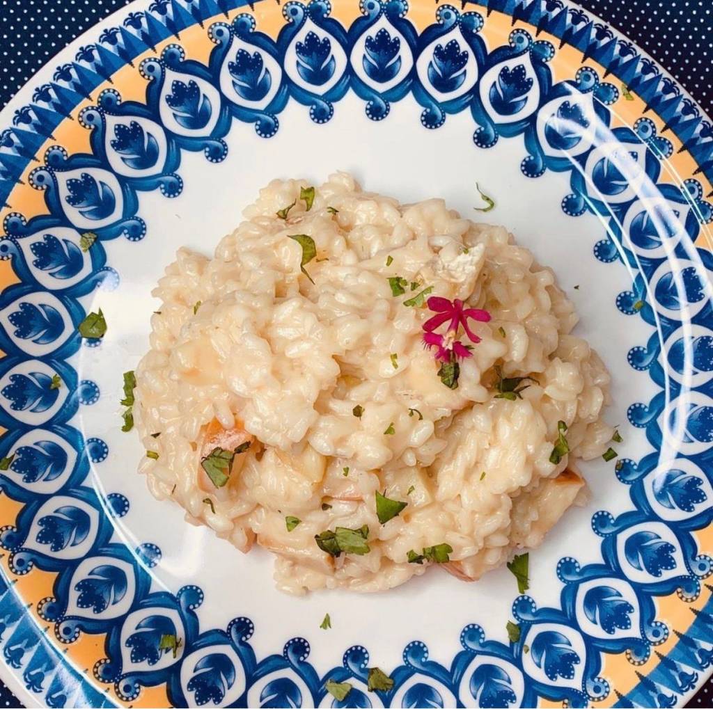 Risoto de Bacalhau Risoto de bacalhau