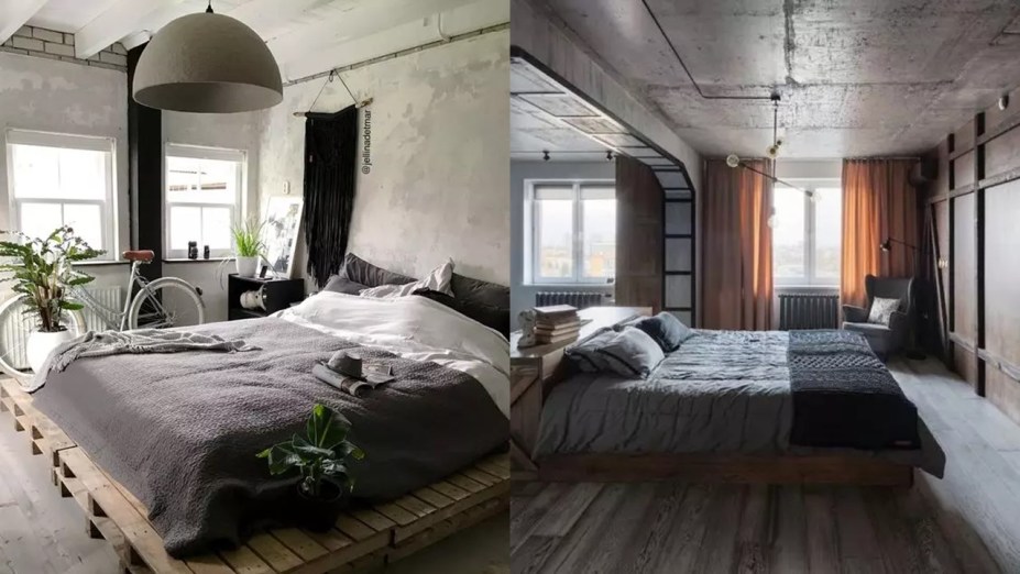34 inspirações de quartos em estilo industrial
