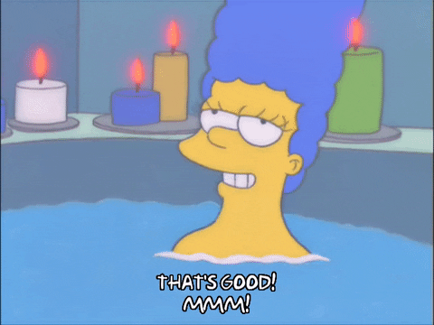 Gif Simpsons na banheira
