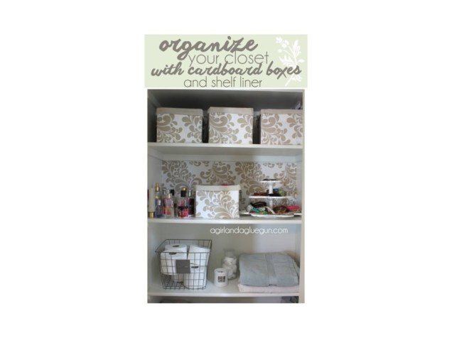 Escolha um design que te deixe feliz e - com caixas de papelão, sobras de tecido e papel de parede - crie um armário lindamente decorado.