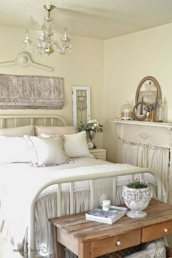 Quarto no estilo Shabby Chic