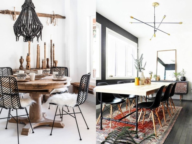 42 salas de jantar em estilo boho para se inspirar