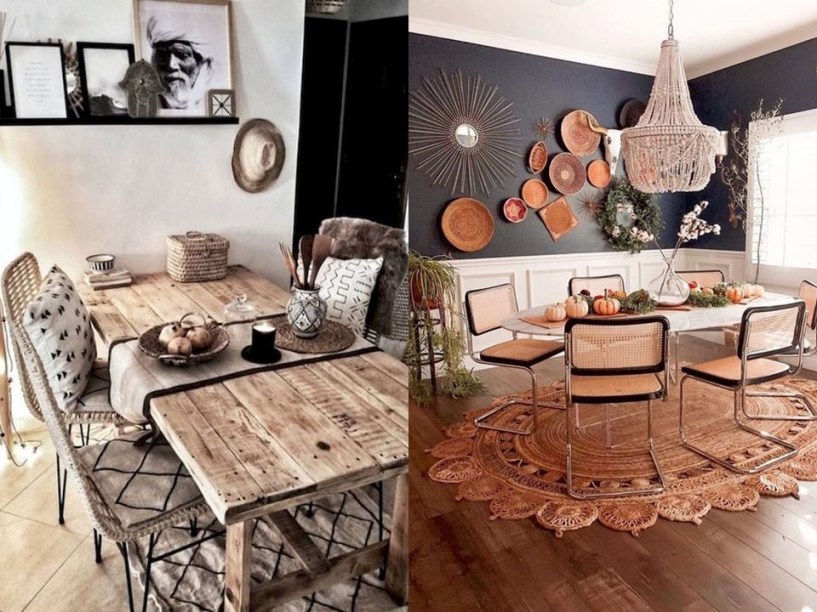 42 salas de jantar em estilo boho para se inspirar