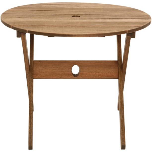 Uma pequena mesa pode fazer o truque na sua varanda. Na foto, Leme Mesa Dobrável Redonda Uma pequena mesa pode fazer o truque na sua varanda. Na foto, Leme Mesa Dobrável Redonda