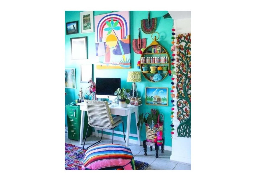 57 home offices coloridos para quem é ousado no décor