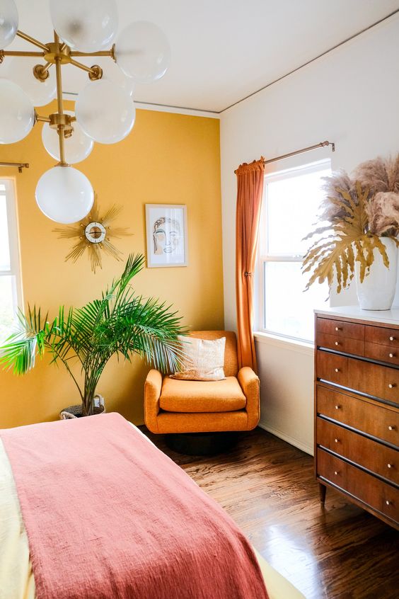 A-cor-para-o-quarto-de-cada-signo-02 Quarto com detalhes em amarelo