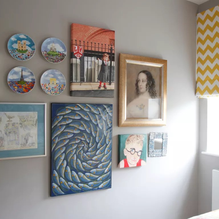 10-10-ideias-para-decorar-a-parede-do-quarto Parede com quadros