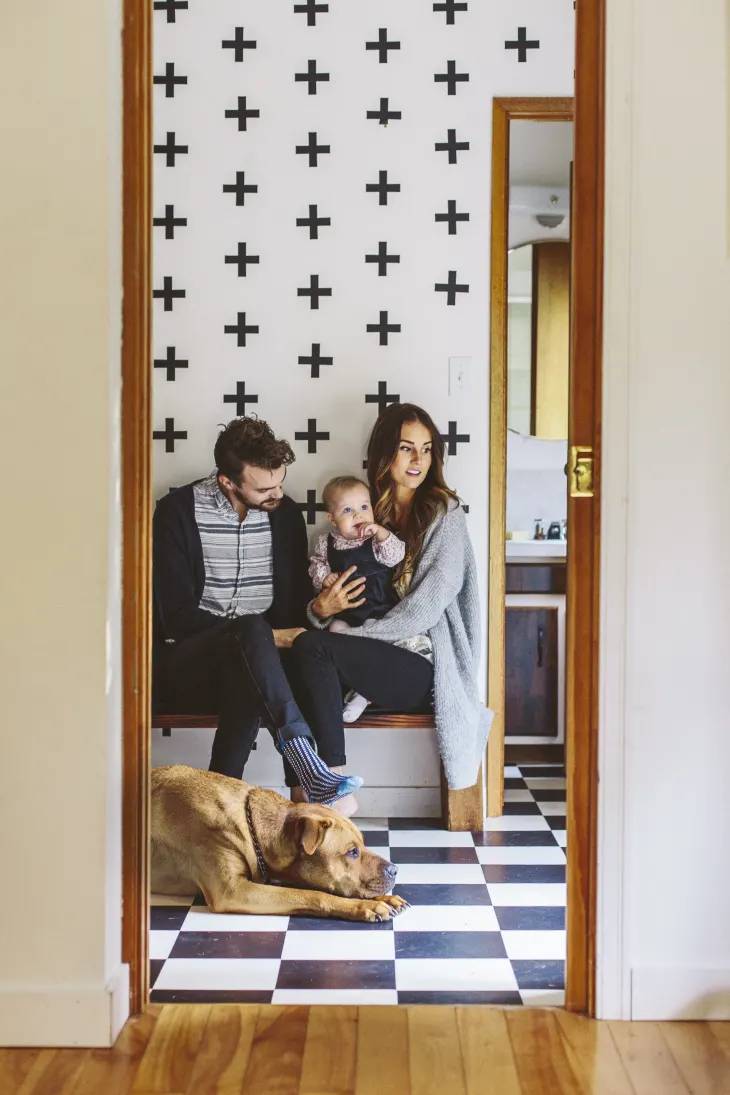 Fita adesiva na decoração