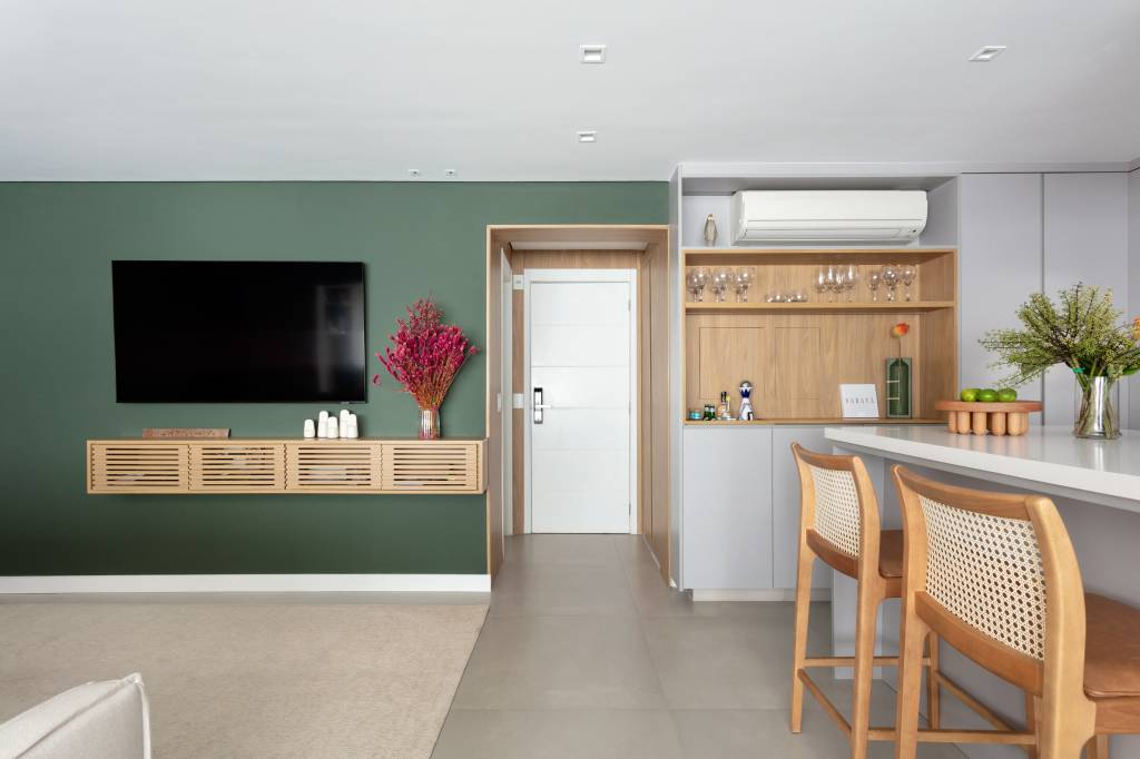 Sala e cozinha integradas