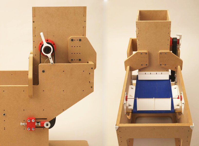 Este banheiro usa areia ao invés de água Designboom (6) Interior de protótipo de vasos sanitário seco.