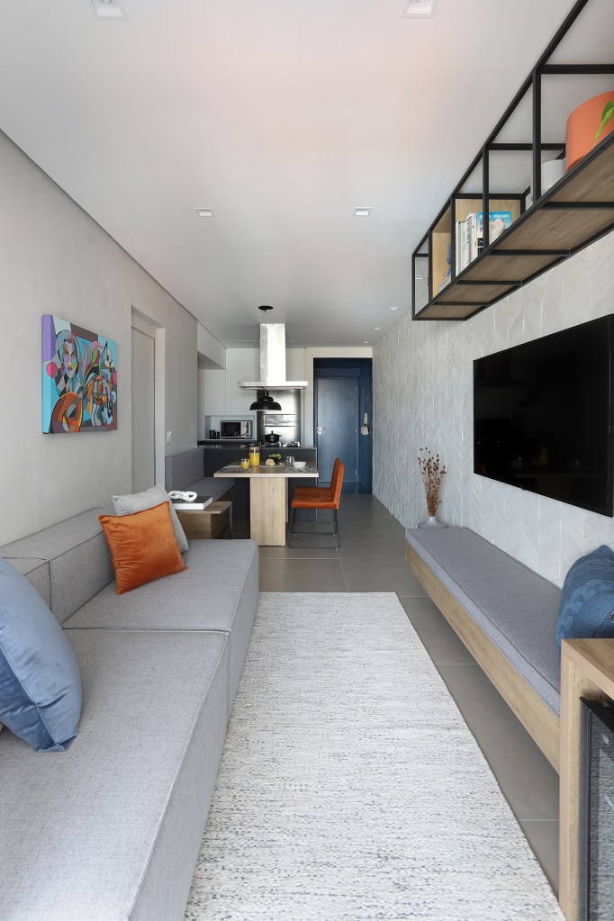 apartamento-de-70-m²-ganha-novo-layout-na-area-social-e-decor-moderna Apartamento de 70 m² ganha novo layout na área social e décor moderna.