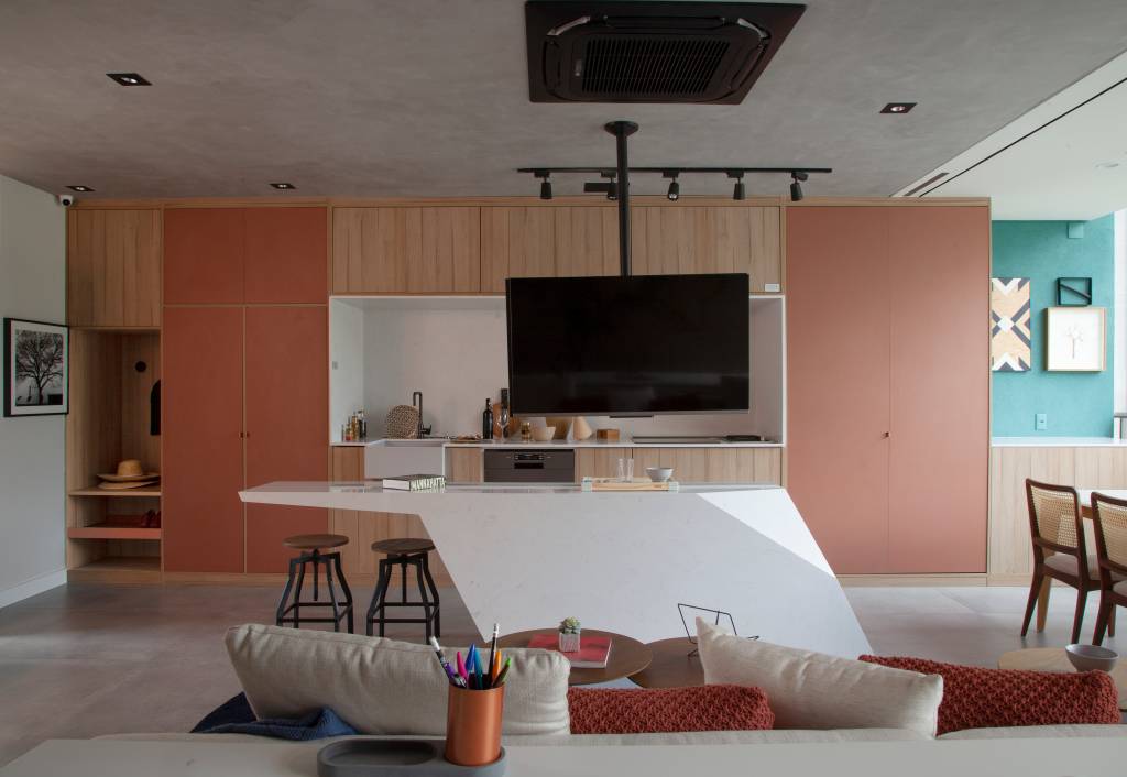 Sala de estar com tv