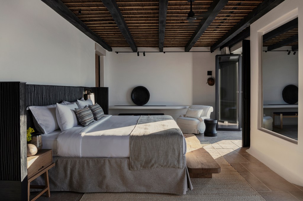 Kalesma Mykonos hotel resort grécia quarto cama