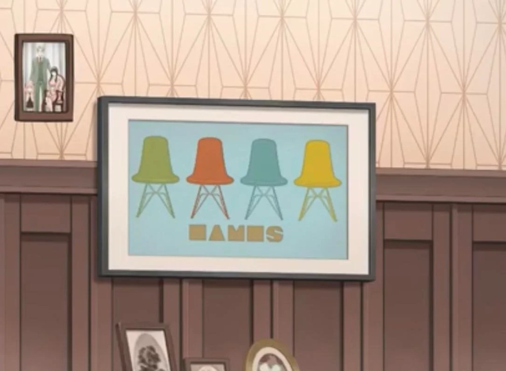 Poster de cadeiras Eames