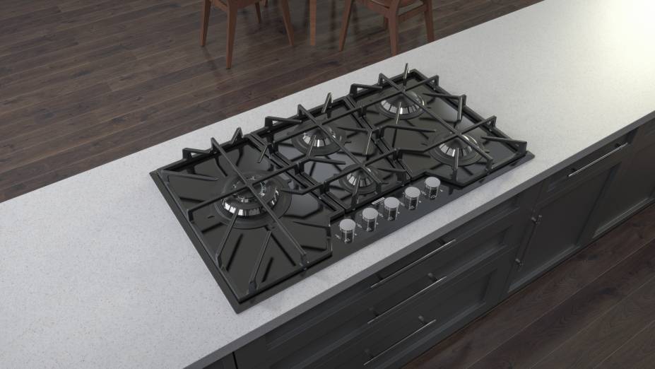 Cooktop Penta Glass Full Black: Com aspecto gourmet, o produto traz um novo formato de trempes inteiriças em ferro fundido que cobrem toda a superfície, permitindo que o usuário mova as panelas com maior estabilidade e segurança. Os equipamentos estão disponíveis em três mesas diferentes: em aço inox AISI 304, material de alta resistência e duração, além de ser reciclável ao final da sua vida útil, e em vidro bisotado preto e branco. Cooktop Penta Glass Full Black: Com aspecto gourmet, o produto traz um novo formato de trempes inteiriças em ferro fundido que cobrem toda a superfície, permitindo que o usuário mova as panelas com maior estabilidade e segurança. Os equipamentos estão disponíveis em três mesas diferentes: em aço inox AISI 304, material de alta resistência e duração, além de ser reciclável ao final da sua vida útil, e em vidro bisotado preto e branco.