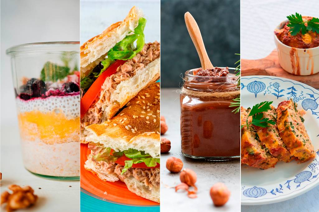 4 receitas para ter uma alimentação saudável durante o dia
