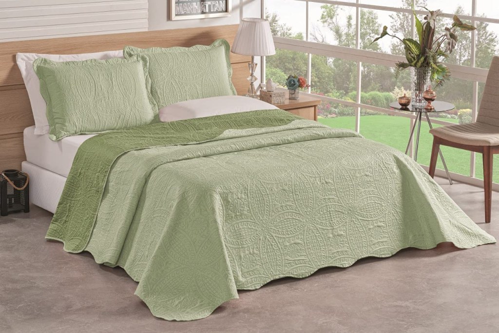 Roupa de cama verde