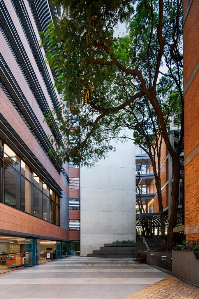 Colégio Bandeirantes ganha expansão com prédio moderno. Projeto de aflalo/gasperini arquitetos.