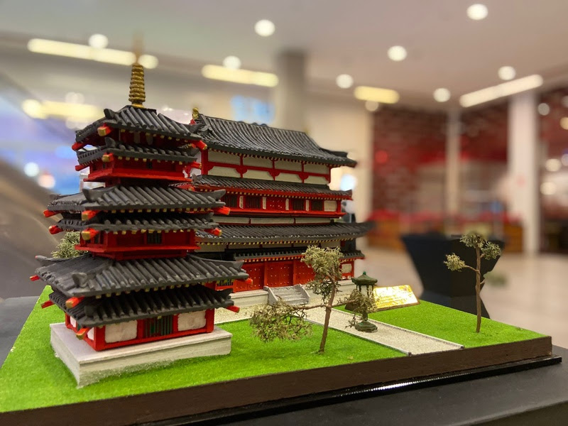 Mostra traz miniaturas de Patrimônios Mundiais da UNESCO no Japão