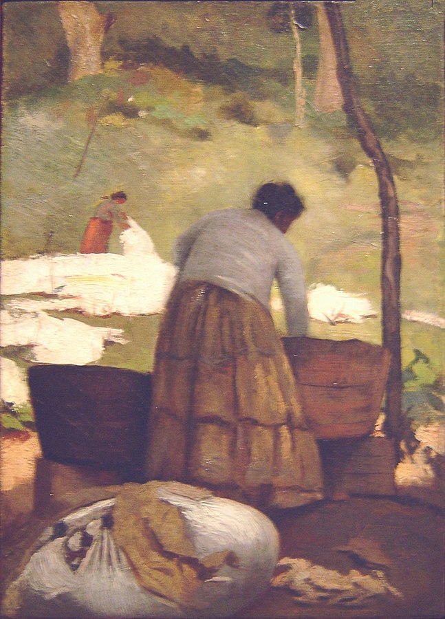 lavanderia-eliseu-visconti-lavadeiras-wikimedia-commons Lavadeiras - obra do Projeto Eliseu Visconti. Óleo em canvas.