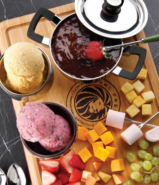 Sorvete e fondue