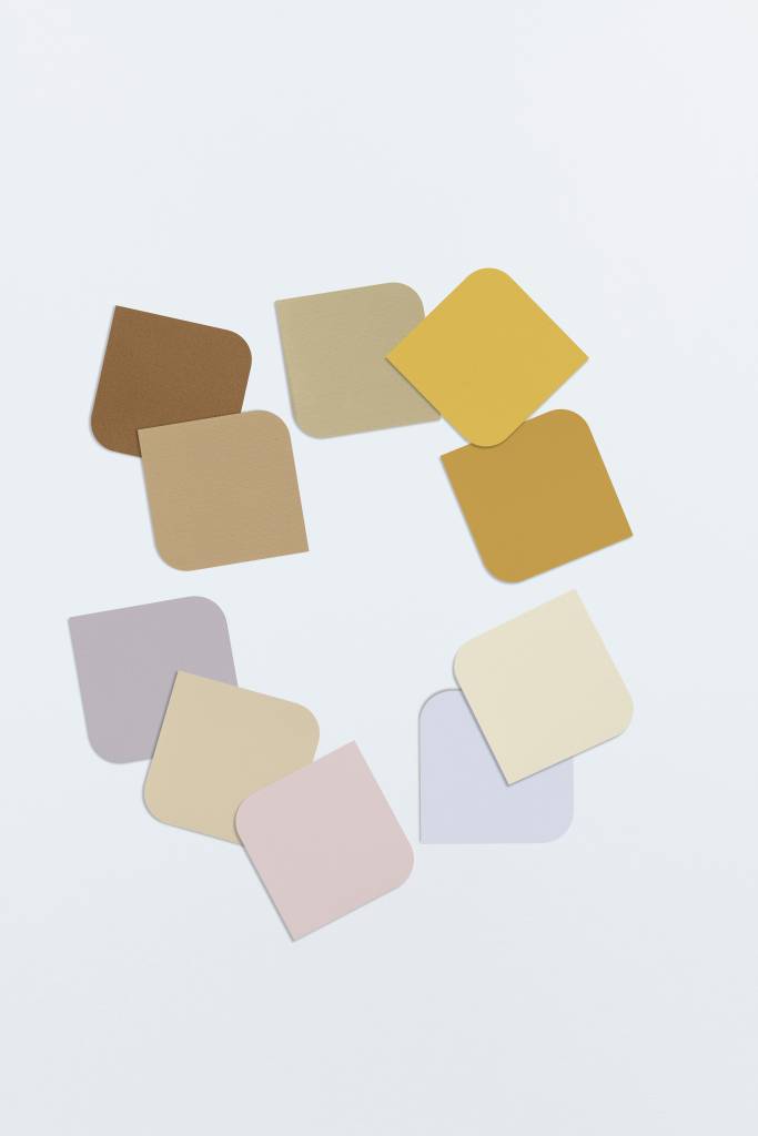 Paleta de cores complementares da Lugar de Afeto, cor do ano da Coral para 2024