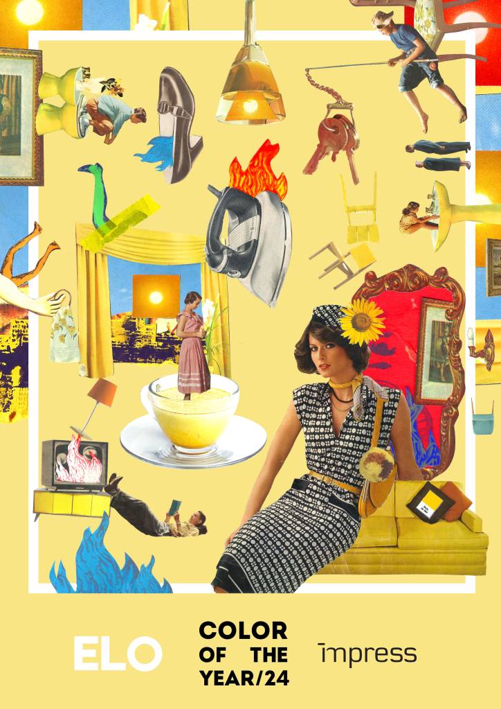 Elo, tom amarelo amanteigado, é a Cor do Ano 2024 da Impress Decor