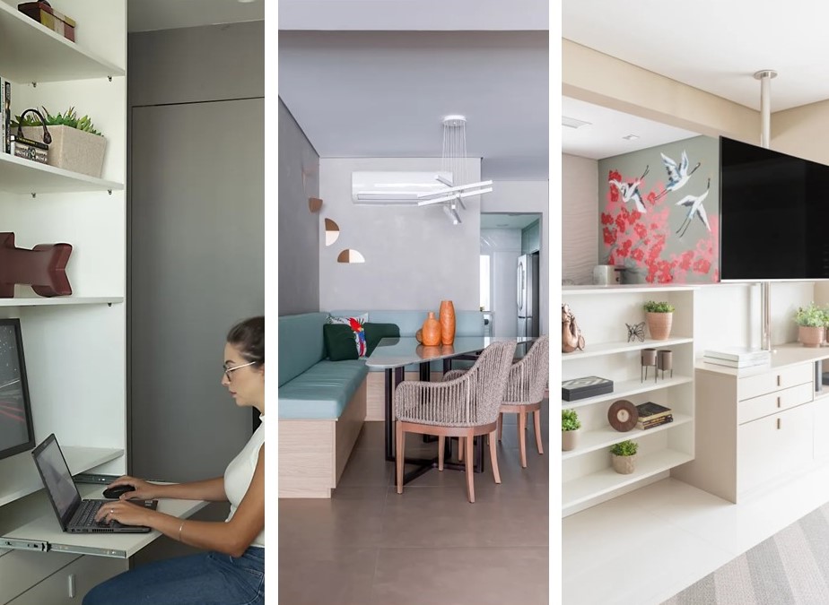 4 ideias de móveis e marcenaria multifuncionais com projetos e exemplos
