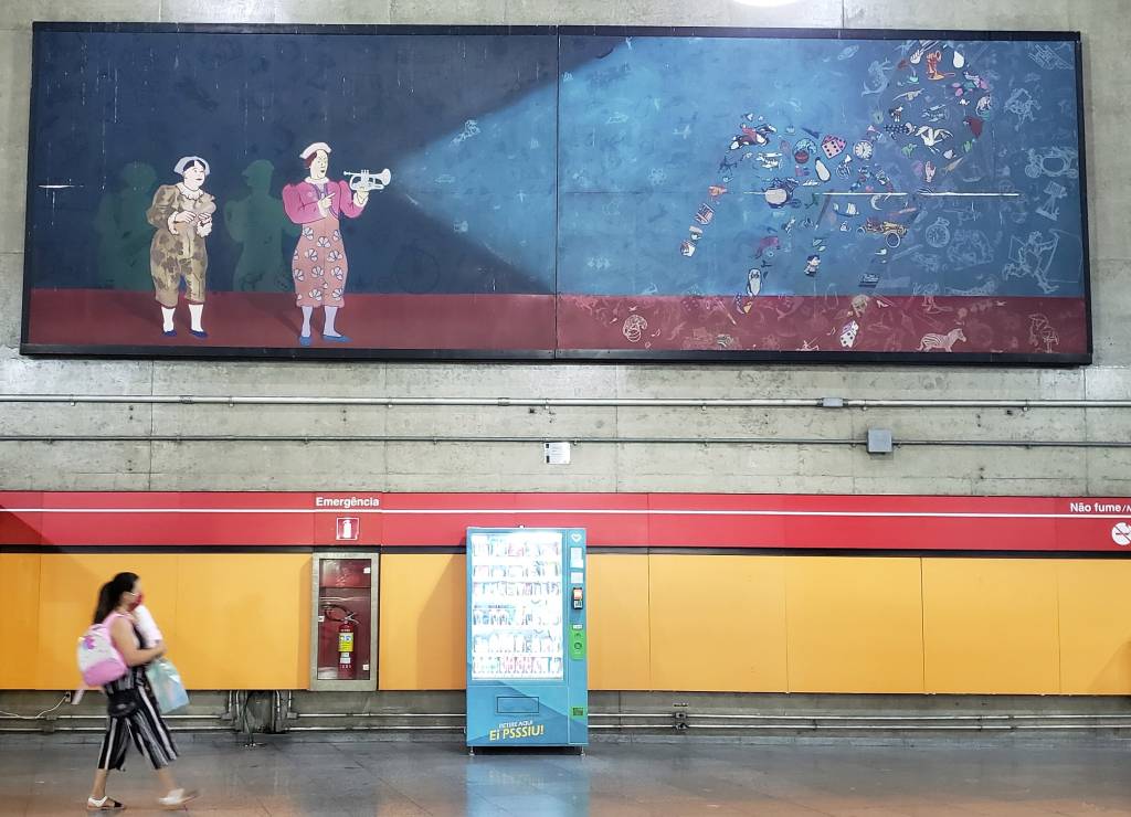 Aniversário de SP: quatro obras de arte do metrô são restauradas