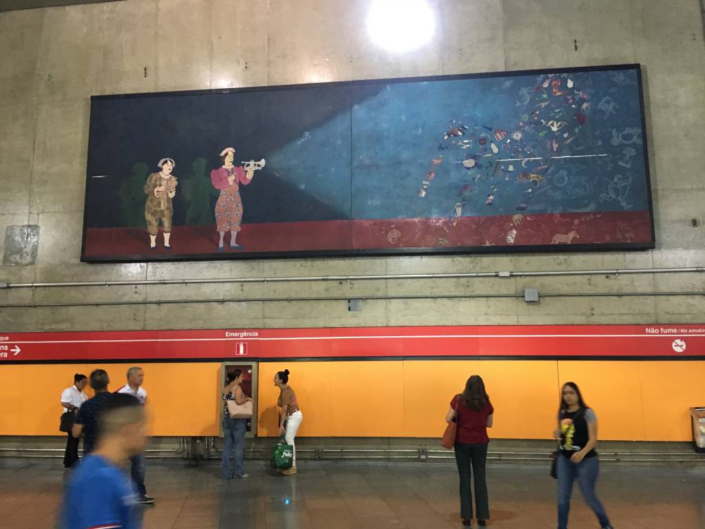 Aniversário de SP: quatro obras de arte do metrô são restauradas