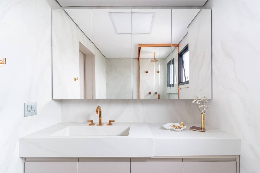 Cuba esculpida: 24 projetos de banheiro lindos com a tendência