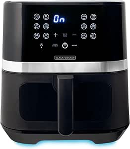 Black Decker Air Fryer Fritadeira Digital Gourmand Gris