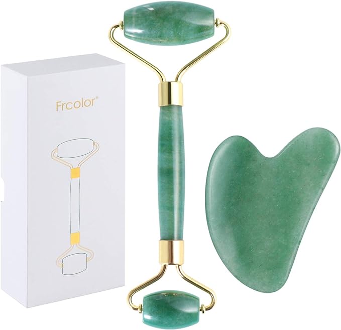 Rolo de jade para rosto e Gua Sha