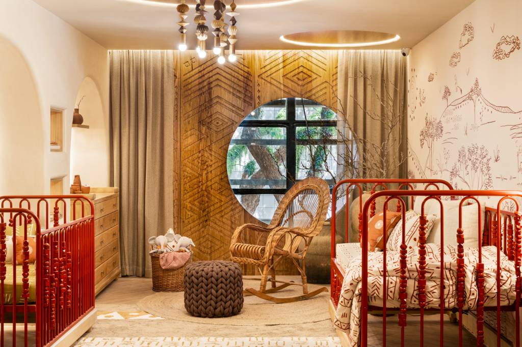 Quarto de bebê de 25 m² homenageia a rainha de Angola, Njinga