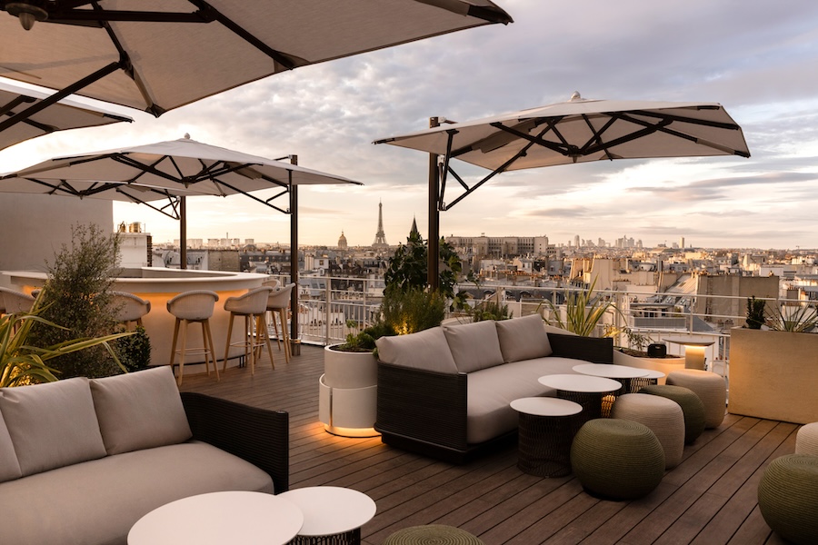 Estilo parisiense: 5 hoteis na Cidade Luz. Projeto de Raphael Navot. Na foto, o Hôtel Dame des Arts.