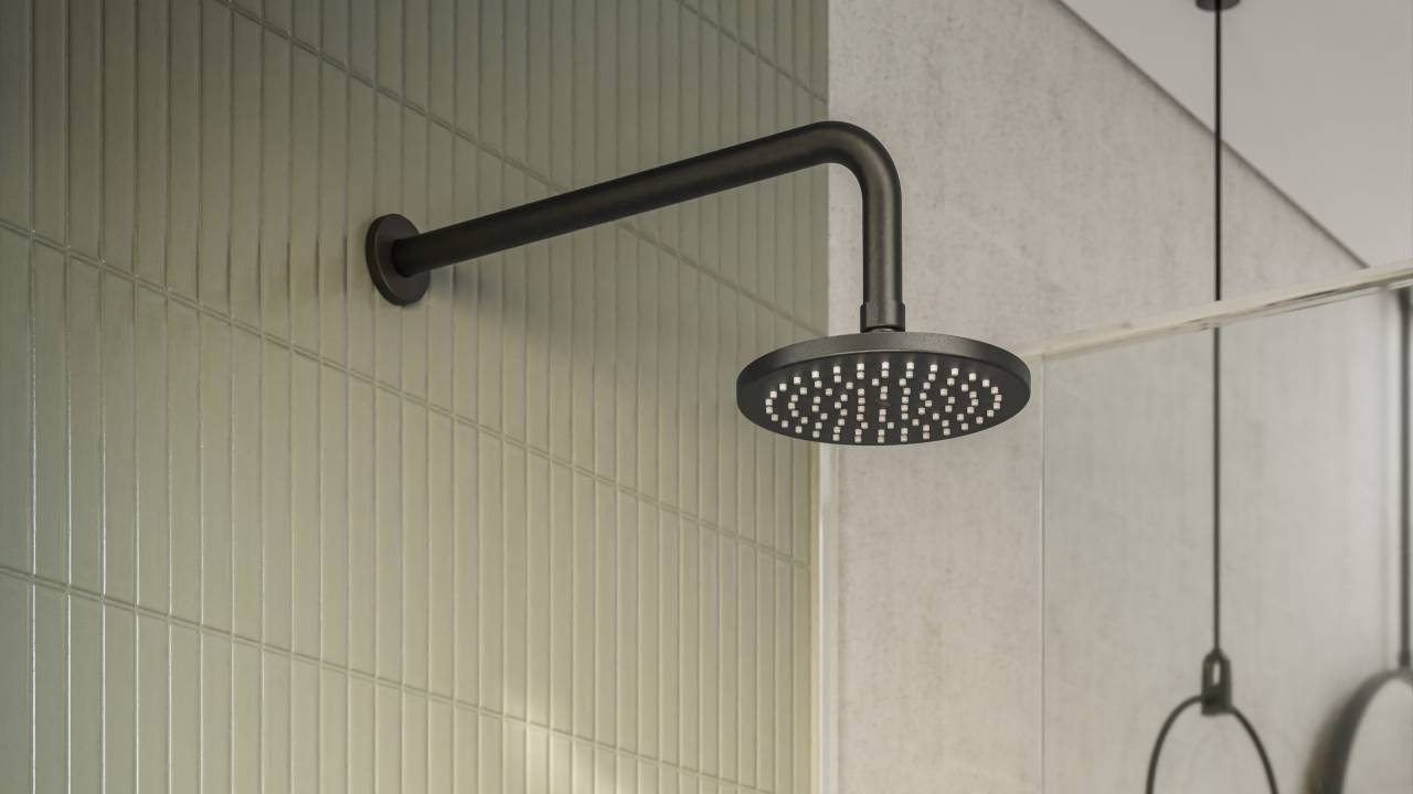 Limpeza de chuveiros e duchas: veja como fazer a higienização adequada. Na foto, banheiro.