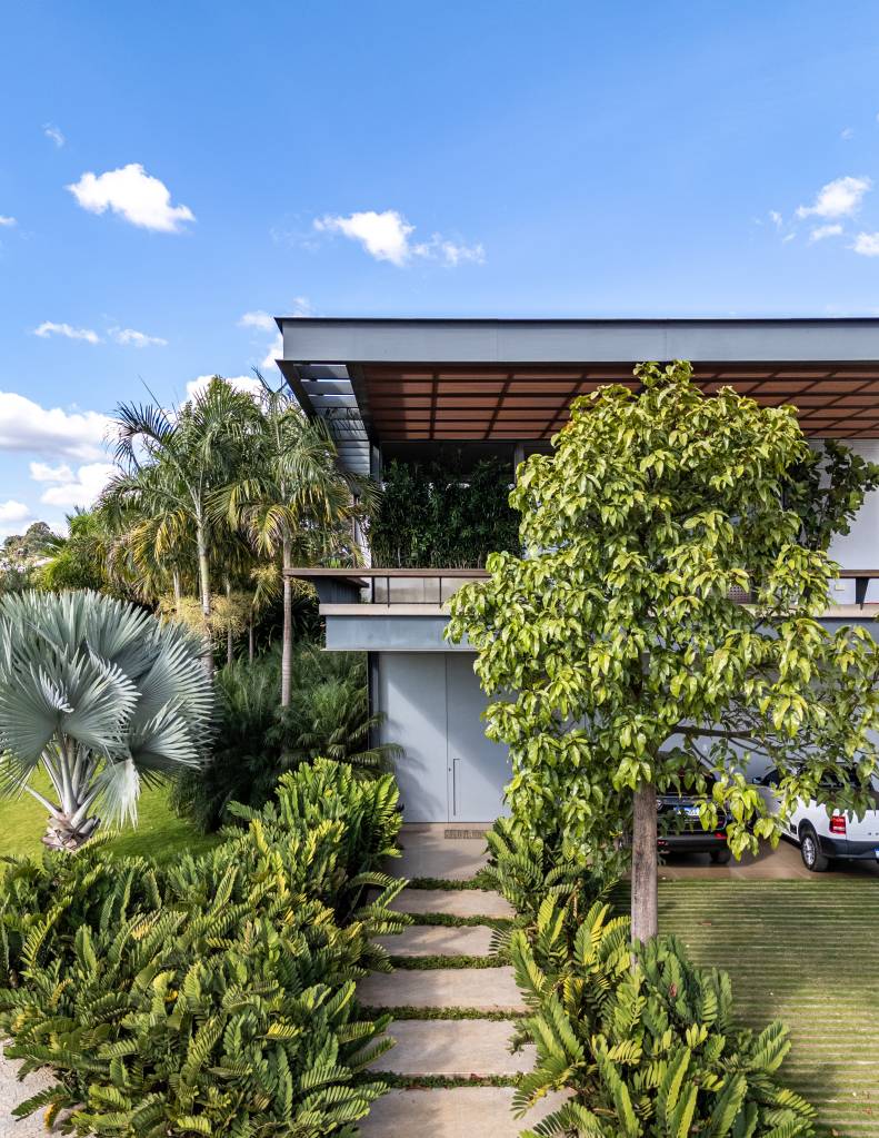 Casa ganha jardim com área para produção de verduras e 47 espécies de plantas. Projeto de paisagismo Flávia D’urso.