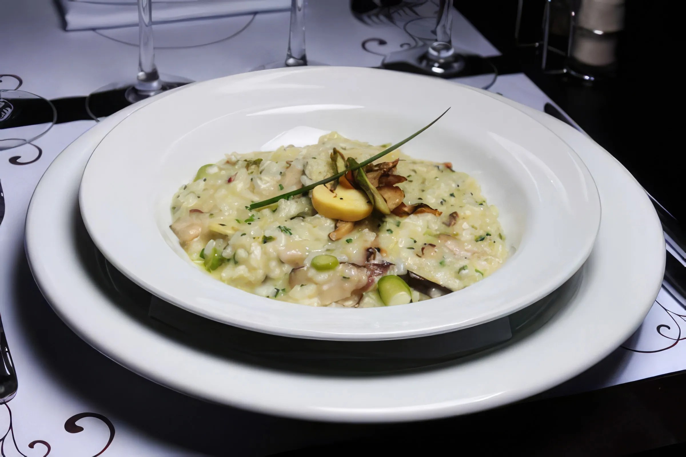 Risoto de Aspargos com Shitake
