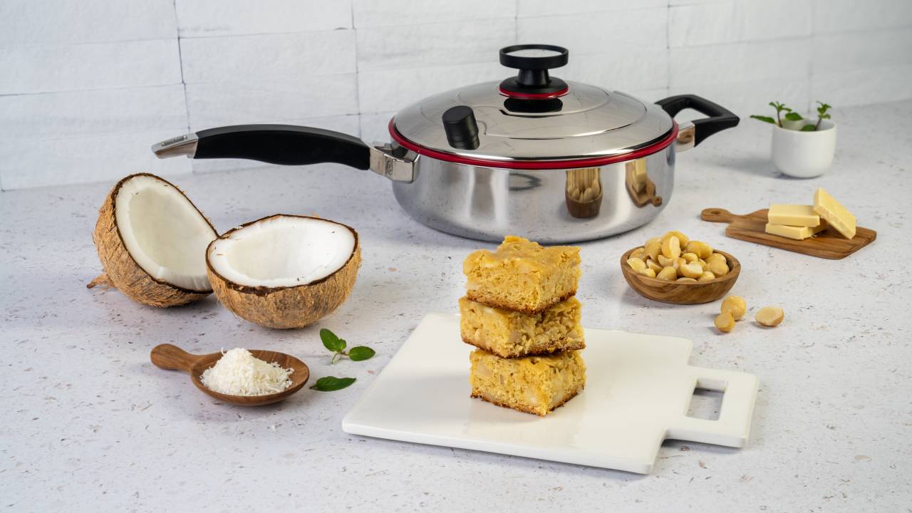 Receita de bolo de coco de panela