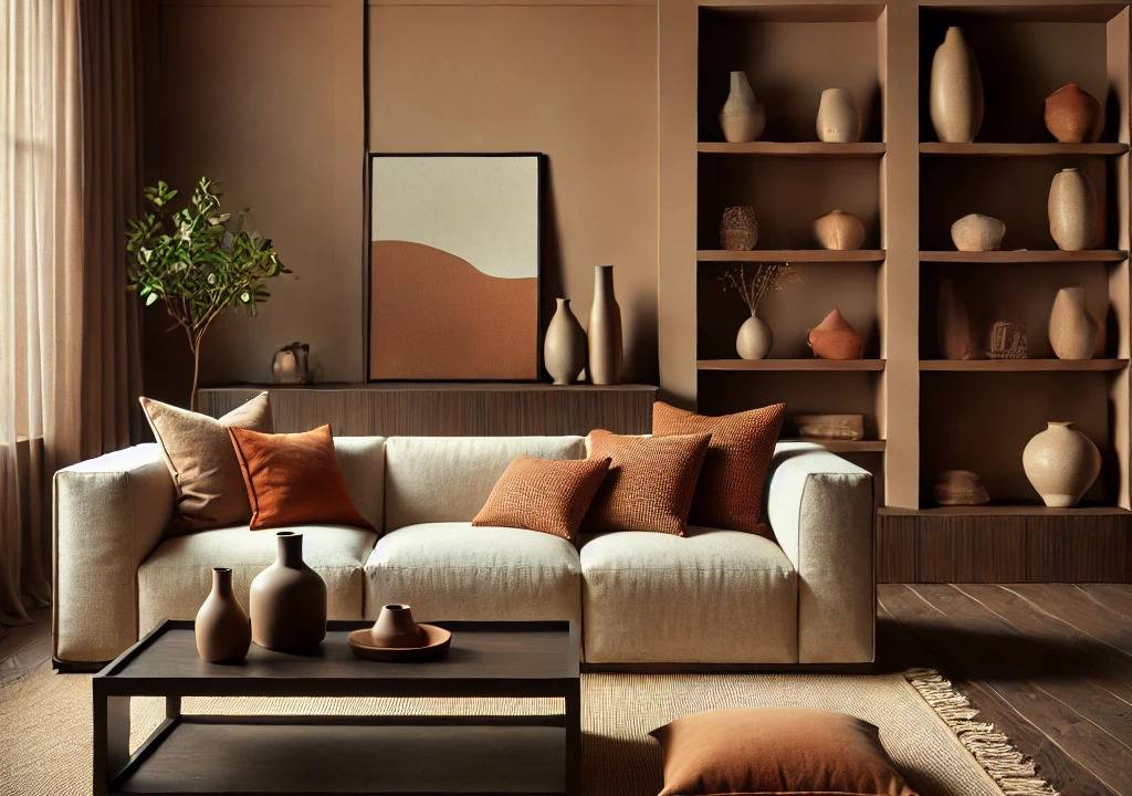 Tendência do momento: decoração com cores terrosas.