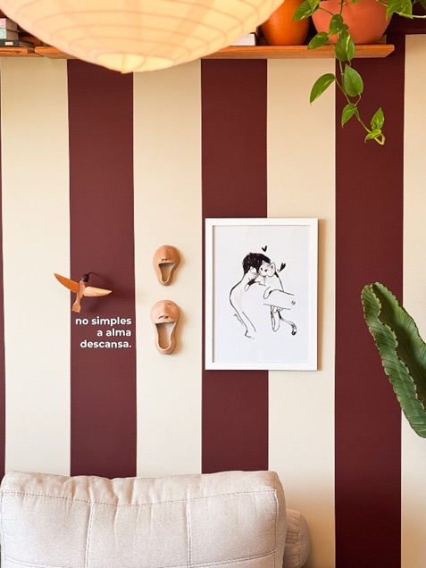 Paredes coloridas e estampadas: ideias diferentes e criativas