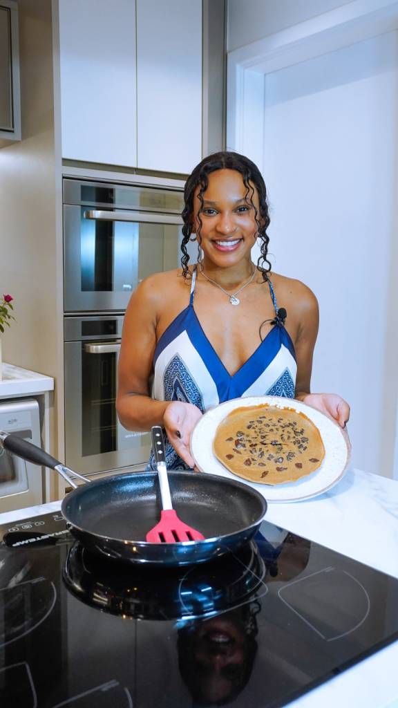 Receita de cookie fit de frigideira