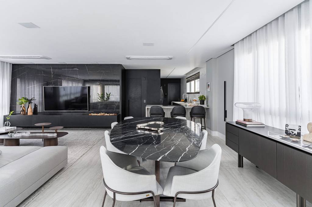 Elegância silenciosa: 5 ambientes em tons de cinza e preto