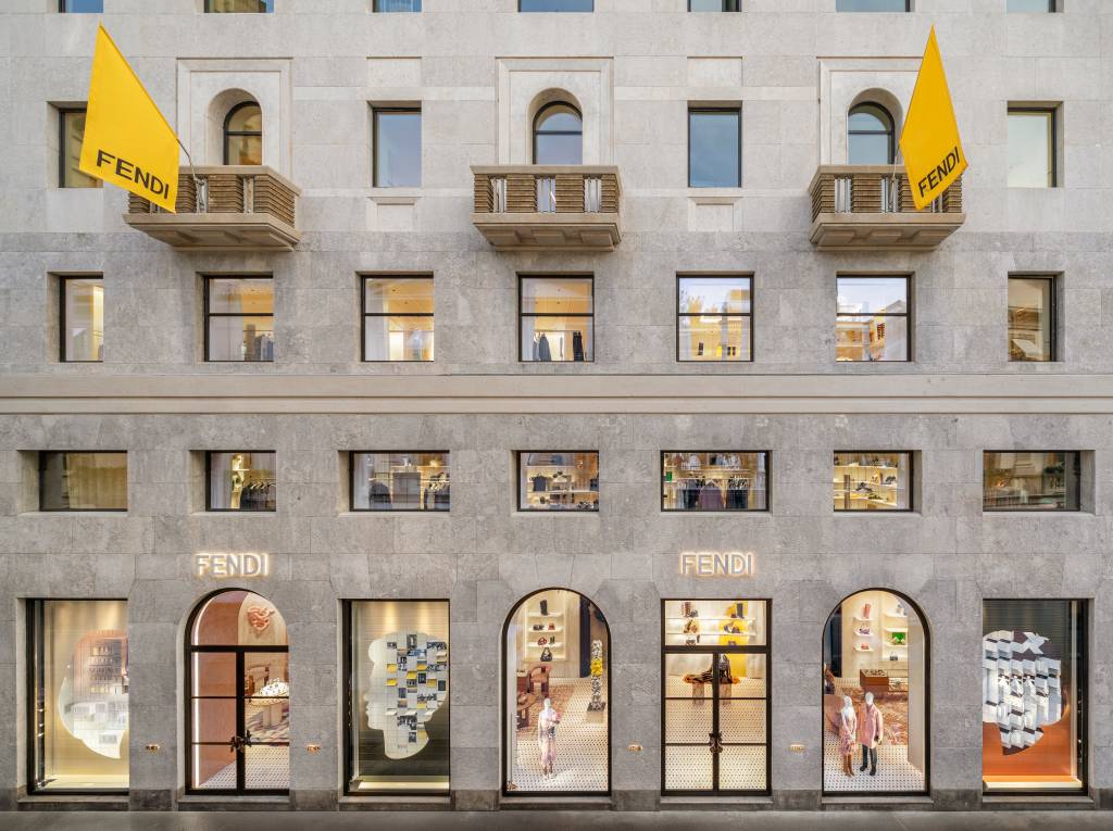 FENDI inaugura nova boutique Palazzo FENDI Milano em prédio dos anos 1930