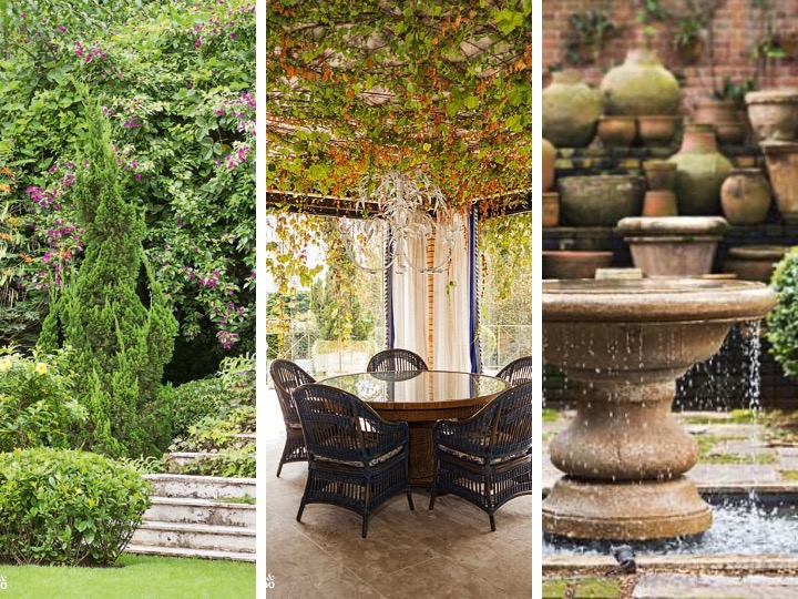 Jardim toscano e provençal: paisagismo tem plantas que se adaptam à sombra