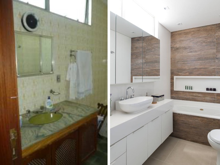 Reforma de lavabo: 5 inspirações de antes e depois modernas e estilosas