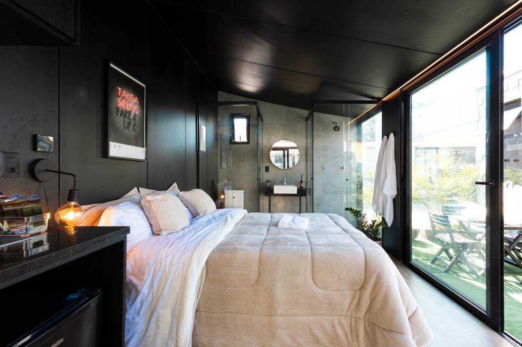 Cabana de férias de 18 m² em steel frame custou R$ 150 mil