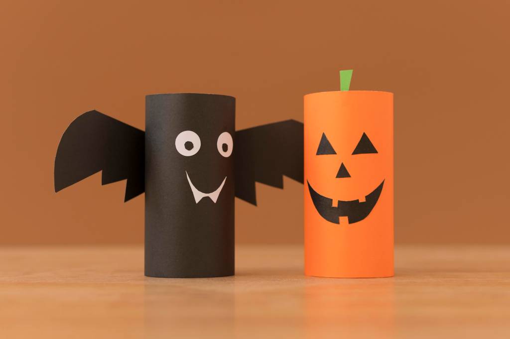 Decorações de Halloween super fáceis para fazer com coisas de banheiro