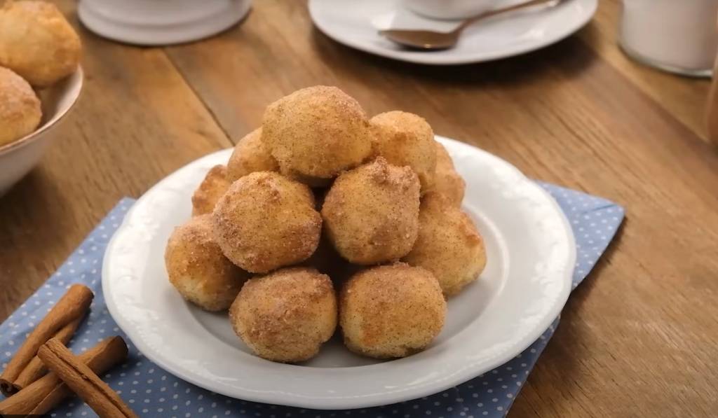 Receita de bolinho de chuva fácil e rápido na Airfryer